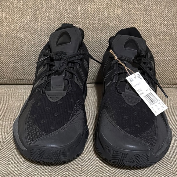 NWT Adidas Crazy BYW 2.0 Men Triple Black Basketball Sneaker/Shoe GX0043 Size 19 - Picture 6 of 16